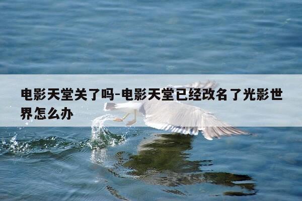 电影天堂关了吗-电影天堂已经改名了光影世界怎么办-第1张图片-优惠活动网 电影天堂关了吗-电影天堂已经改名了光影世界怎么办-第1张图片-优惠活动网