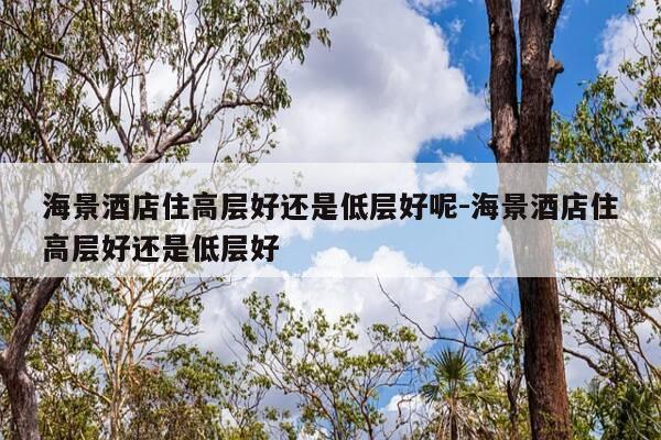 海景酒店住高层好还是低层好呢-海景酒店住高层好还是低层好-第1张图片-优惠活动网