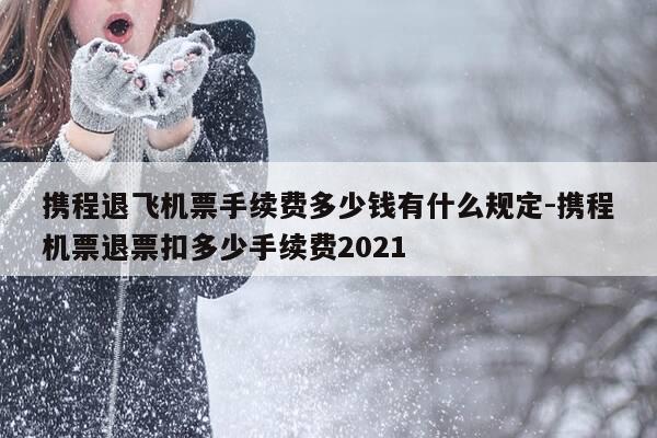 携程退飞机票手续费多少钱有什么规定-携程机票退票扣多少手续费2021-第1张图片-优惠活动网