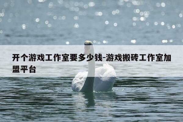 开个游戏工作室要多少钱-游戏搬砖工作室加盟平台-第1张图片-优惠活动网 开个游戏工作室要多少钱-游戏搬砖工作室加盟平台-第1张图片-优惠活动网