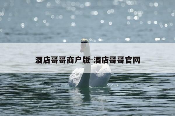 酒店哥哥商户版-酒店哥哥官网-第1张图片-优惠活动网