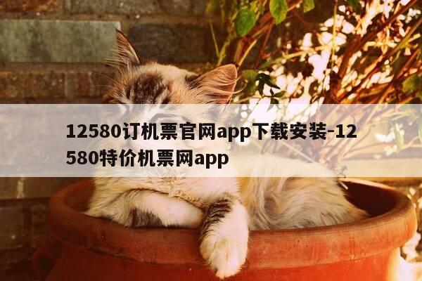 12580订机票官网app下载安装-12580特价机票网app-第1张图片-优惠活动网