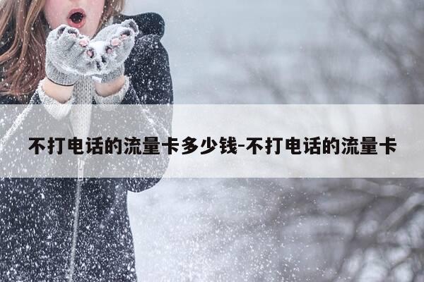 不打电话的流量卡多少钱-不打电话的流量卡-第1张图片-优惠活动网
