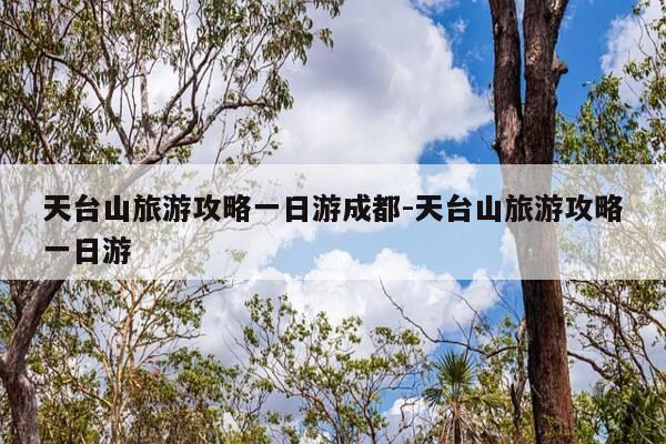 天台山旅游攻略一日游成都-天台山旅游攻略一日游-第1张图片-优惠活动网