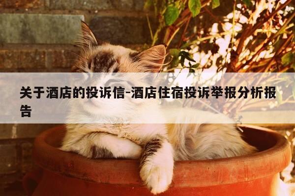 关于酒店的投诉信-酒店住宿投诉举报分析报告-第1张图片-优惠活动网 关于酒店的投诉信-酒店住宿投诉举报分析报告-第1张图片-优惠活动网