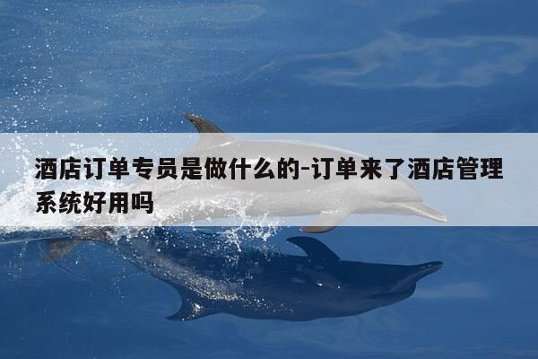 酒店订单专员是做什么的-订单来了酒店管理系统好用吗-第1张图片-优惠活动网