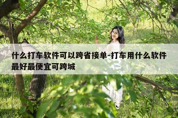 什么打车软件可以跨省接单-打车用什么软件最好最便宜可跨城-第1张图片-优惠活动网