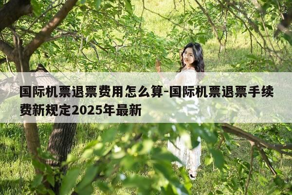 国际机票退票费用怎么算-国际机票退票手续费新规定2025年最新-第1张图片-优惠活动网