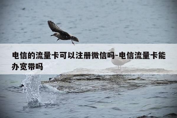 电信的流量卡可以注册微信吗-电信流量卡能办宽带吗-第1张图片-优惠活动网