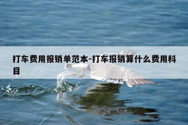打车费用报销单范本-打车报销算什么费用科目-第1张图片-优惠活动网