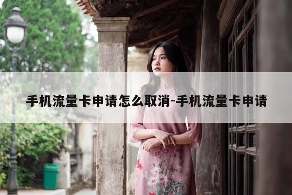 手机流量卡申请怎么取消-手机流量卡申请-第1张图片-优惠活动网