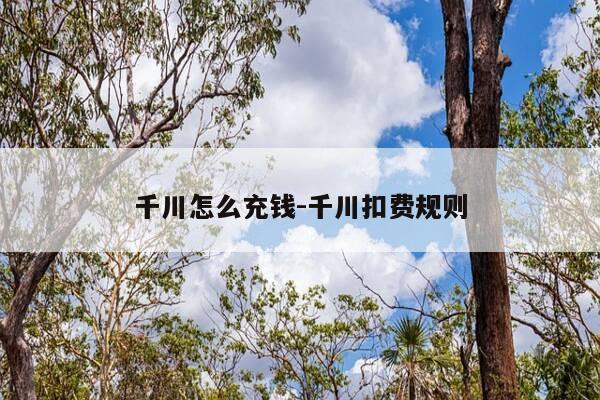 千川怎么充钱-千川扣费规则-第1张图片-优惠活动网 千川怎么充钱-千川扣费规则-第1张图片-优惠活动网