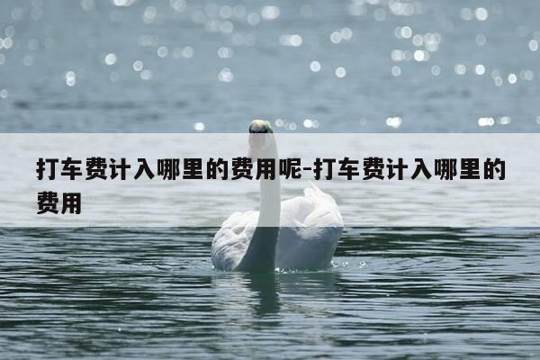 打车费计入哪里的费用呢-打车费计入哪里的费用-第1张图片-优惠活动网