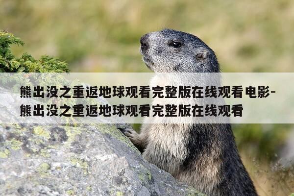 熊出没之重返地球观看完整版在线观看电影-熊出没之重返地球观看完整版在线观看-第1张图片-优惠活动网 熊出没之重返地球观看完整版在线观看电影-熊出没之重返地球观看完整版在线观看-第1张图片-优惠活动网