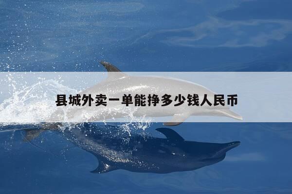 县城外卖一单能挣多少钱人民币-第1张图片-优惠活动网