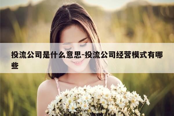 投流公司是什么意思-投流公司经营模式有哪些-第1张图片-优惠活动网