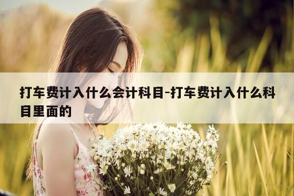 打车费计入什么会计科目-打车费计入什么科目里面的-第1张图片-优惠活动网