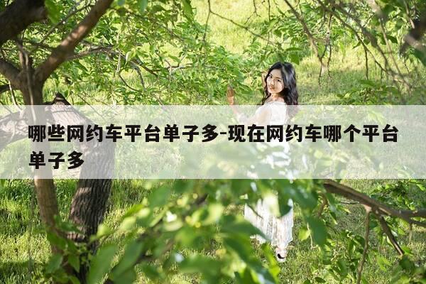 哪些网约车平台单子多-现在网约车哪个平台单子多-第1张图片-优惠活动网