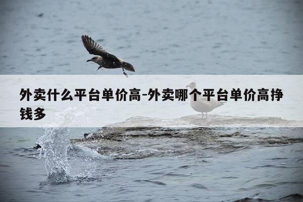 外卖什么平台单价高-外卖哪个平台单价高挣钱多-第1张图片-优惠活动网 外卖什么平台单价高-外卖哪个平台单价高挣钱多-第1张图片-优惠活动网