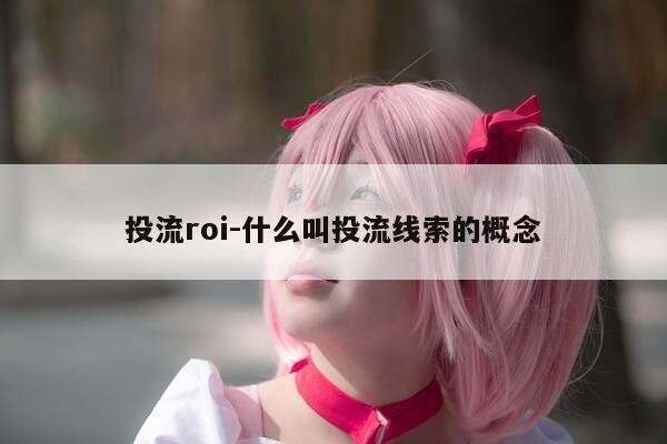 投流roi-什么叫投流线索的概念-第1张图片-优惠活动网
