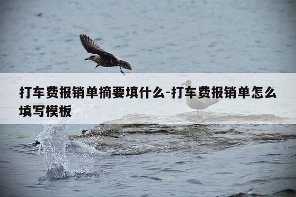 打车费报销单摘要填什么-打车费报销单怎么填写模板-第1张图片-优惠活动网