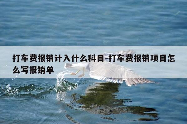 打车费报销计入什么科目-打车费报销项目怎么写报销单-第1张图片-优惠活动网