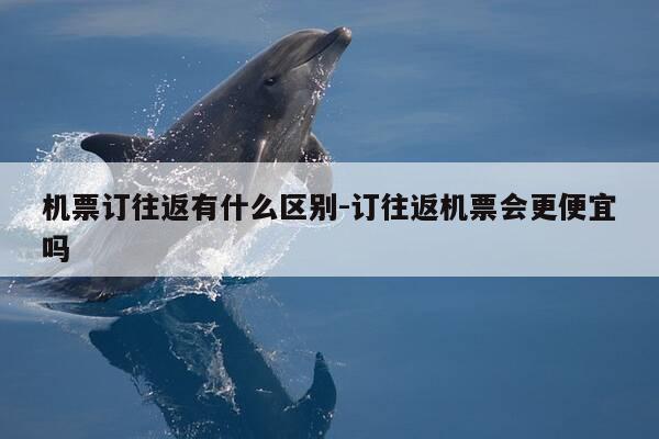 机票订往返有什么区别-订往返机票会更便宜吗-第1张图片-优惠活动网 机票订往返有什么区别-订往返机票会更便宜吗-第1张图片-优惠活动网