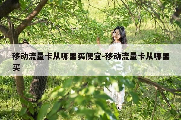 移动流量卡从哪里买便宜-移动流量卡从哪里买-第1张图片-优惠活动网
