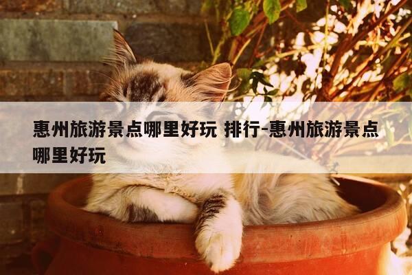 惠州旅游景点哪里好玩 排行-惠州旅游景点哪里好玩-第1张图片-优惠活动网