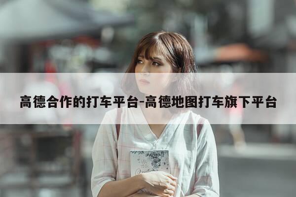 高德合作的打车平台-高德地图打车旗下平台-第1张图片-优惠活动网