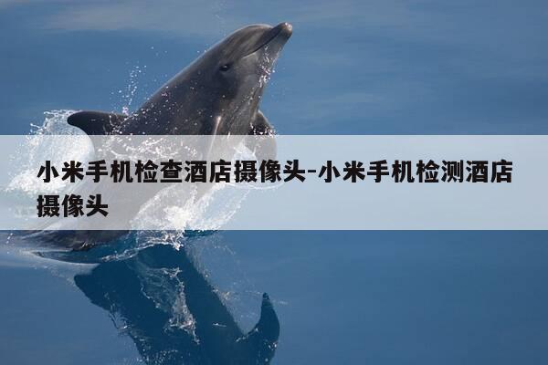 小米手机检查酒店摄像头-小米手机检测酒店摄像头-第1张图片-优惠活动网 小米手机检查酒店摄像头-小米手机检测酒店摄像头-第1张图片-优惠活动网