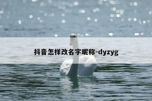 抖音怎样改名字昵称-dyzyg-第1张图片-优惠活动网 抖音怎样改名字昵称-dyzyg-第1张图片-优惠活动网