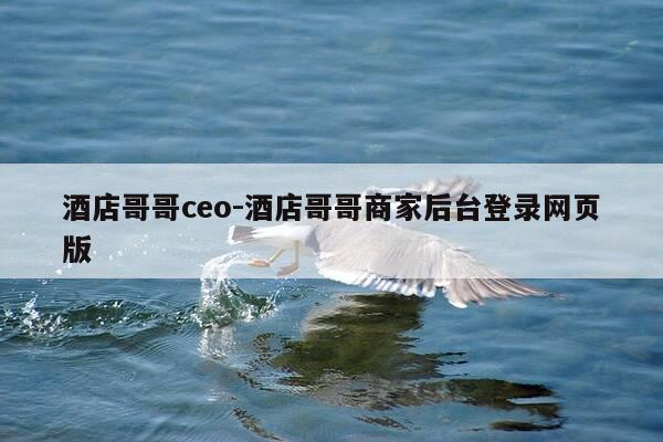 酒店哥哥ceo-酒店哥哥商家后台登录网页版-第1张图片-优惠活动网 酒店哥哥ceo-酒店哥哥商家后台登录网页版-第1张图片-优惠活动网