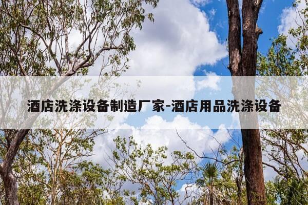 酒店洗涤设备制造厂家-酒店用品洗涤设备-第1张图片-优惠活动网 酒店洗涤设备制造厂家-酒店用品洗涤设备-第1张图片-优惠活动网