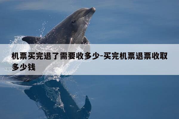 机票买完退了需要收多少-买完机票退票收取多少钱-第1张图片-优惠活动网