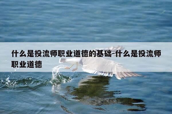 什么是投流师职业道德的基础-什么是投流师职业道德-第1张图片-优惠活动网 什么是投流师职业道德的基础-什么是投流师职业道德-第1张图片-优惠活动网