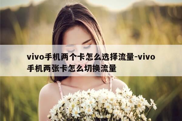 vivo手机两个卡怎么选择流量-vivo手机两张卡怎么切换流量-第1张图片-优惠活动网