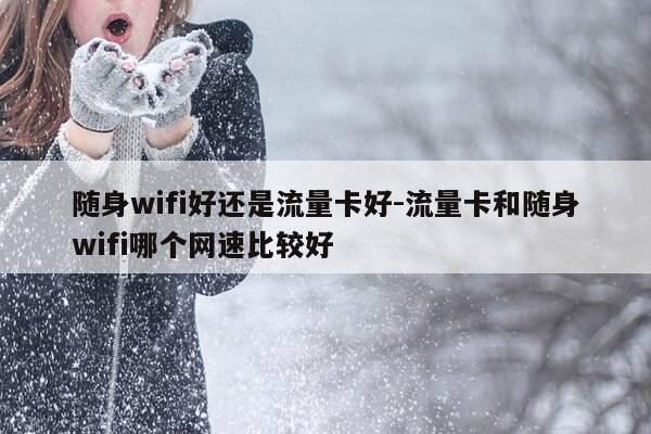 随身wifi好还是流量卡好-流量卡和随身wifi哪个网速比较好-第1张图片-优惠活动网