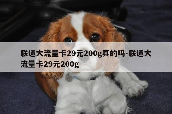 联通大流量卡29元200g真的吗-联通大流量卡29元200g-第1张图片-优惠活动网