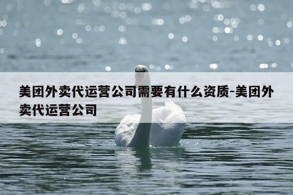 美团外卖代运营公司需要有什么资质-美团外卖代运营公司-第1张图片-优惠活动网