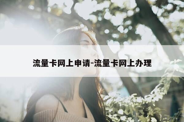 流量卡网上申请-流量卡网上办理-第1张图片-优惠活动网
