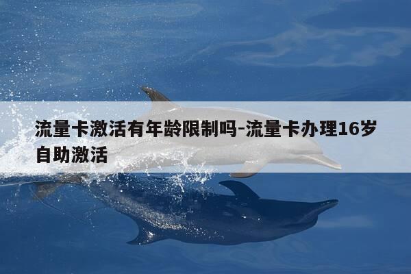 流量卡激活有年龄限制吗-流量卡办理16岁自助激活-第1张图片-优惠活动网