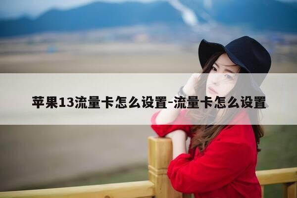 苹果13流量卡怎么设置-流量卡怎么设置-第1张图片-优惠活动网