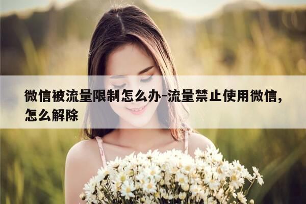 微信被流量限制怎么办-流量禁止使用微信,怎么解除-第1张图片-优惠活动网