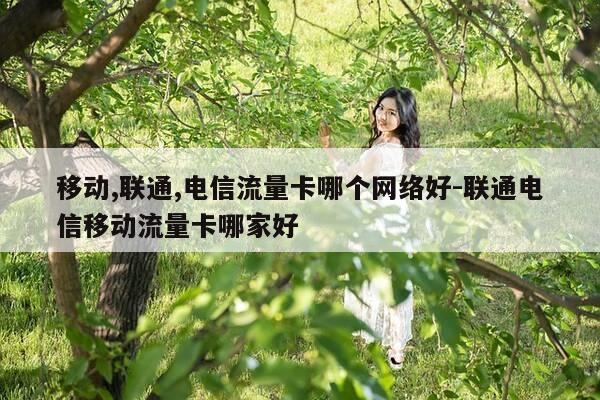 移动,联通,电信流量卡哪个网络好-联通电信移动流量卡哪家好-第1张图片-优惠活动网