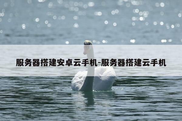 服务器搭建安卓云手机-服务器搭建云手机-第1张图片-优惠活动网