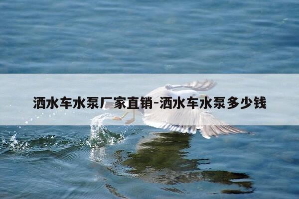 洒水车水泵厂家直销-洒水车水泵多少钱-第1张图片-优惠活动网