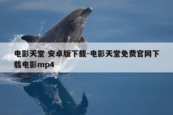 电影天堂 安卓版下载-电影天堂免费官网下载电影mp4-第1张图片-优惠活动网