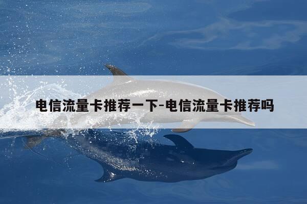 电信流量卡推荐一下-电信流量卡推荐吗-第1张图片-优惠活动网