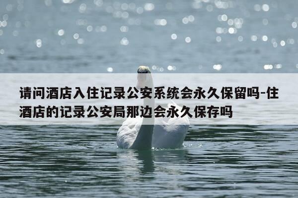 请问酒店入住记录公安系统会永久保留吗-住酒店的记录公安局那边会永久保存吗-第1张图片-优惠活动网